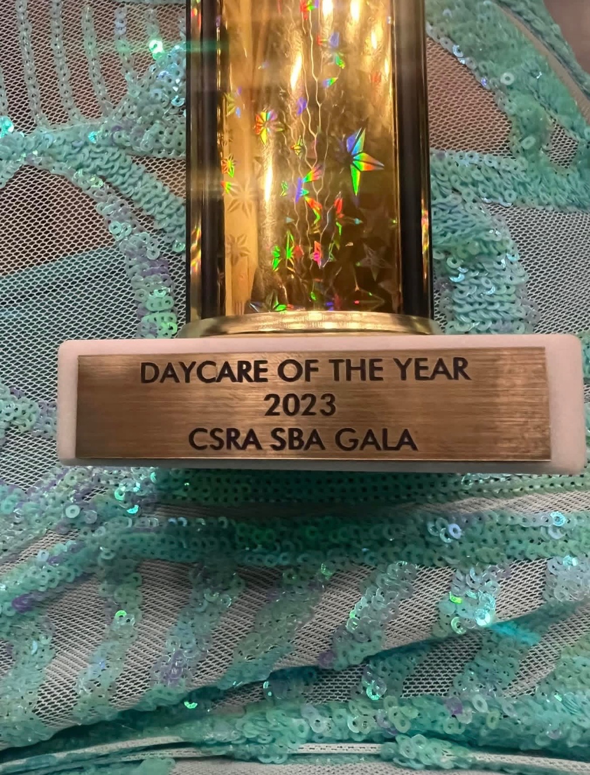 Daycare of the Year 2023 — CSRA SBA Gala award presented to LearningTree Christian Academy